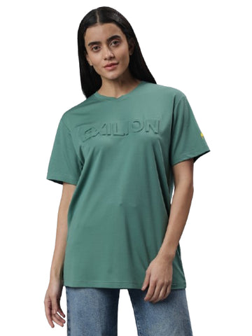 Women's Solid Cotton Stretch Half Sleeve Round Neck  T-Shirt