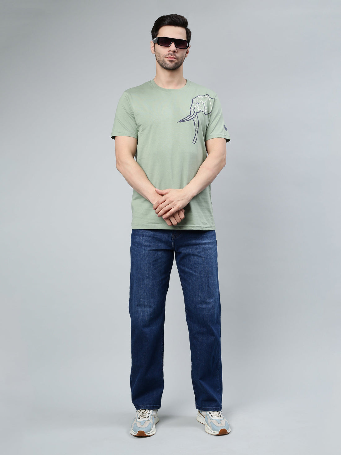 Elephant Prism Tee- Verdant Stone